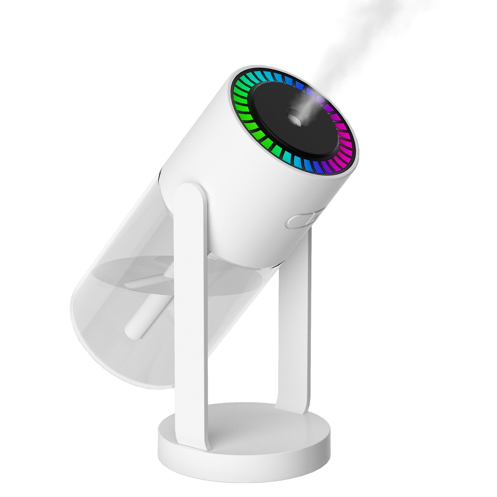 Nixtrve Humidifier, 550ml Ultrasonic Cool Mist Quiet USB Desktop Humidifier with Colorful Night Light, Waterless Auto Shut-Off, Suitable for Bedroom, Home, and Office