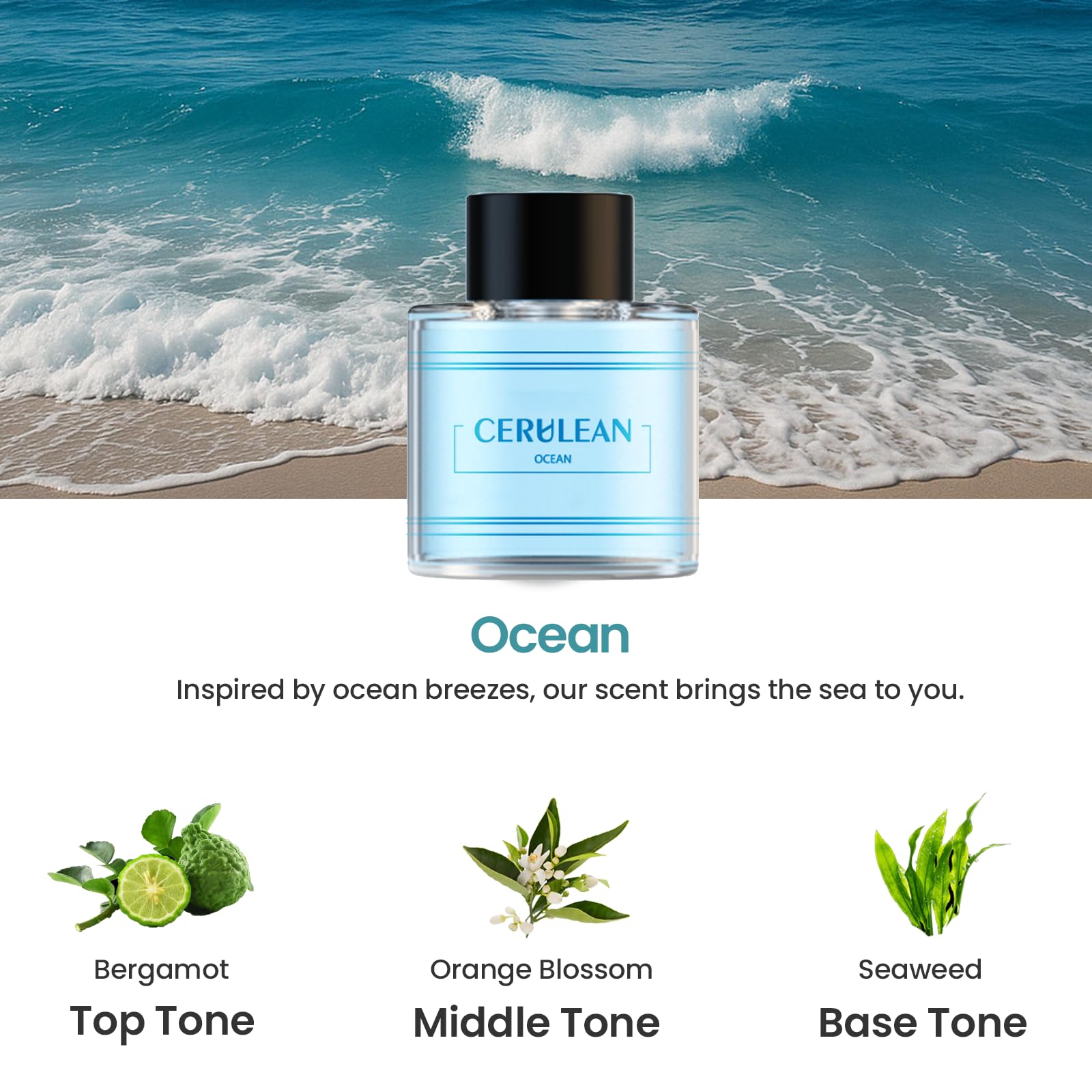 2026 Car Air Freshener Electric Diffuser with 50ml Perfumes, Ultrasonic Atomizer, Intelligent 3 Modes, Auto ON/OFF, Rechargeable Battery, Car Natural Perfume Lasts 5 Months BJ-577 (Colognee)